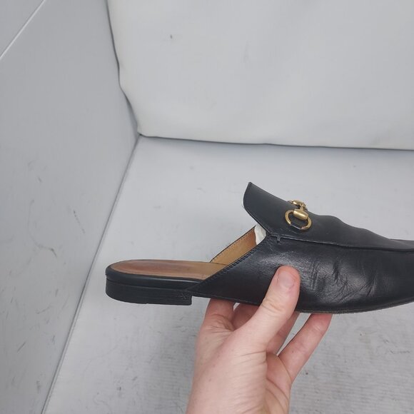 Gucci Black Horsebit Princetown Slide Mule - Picture 8 of 10